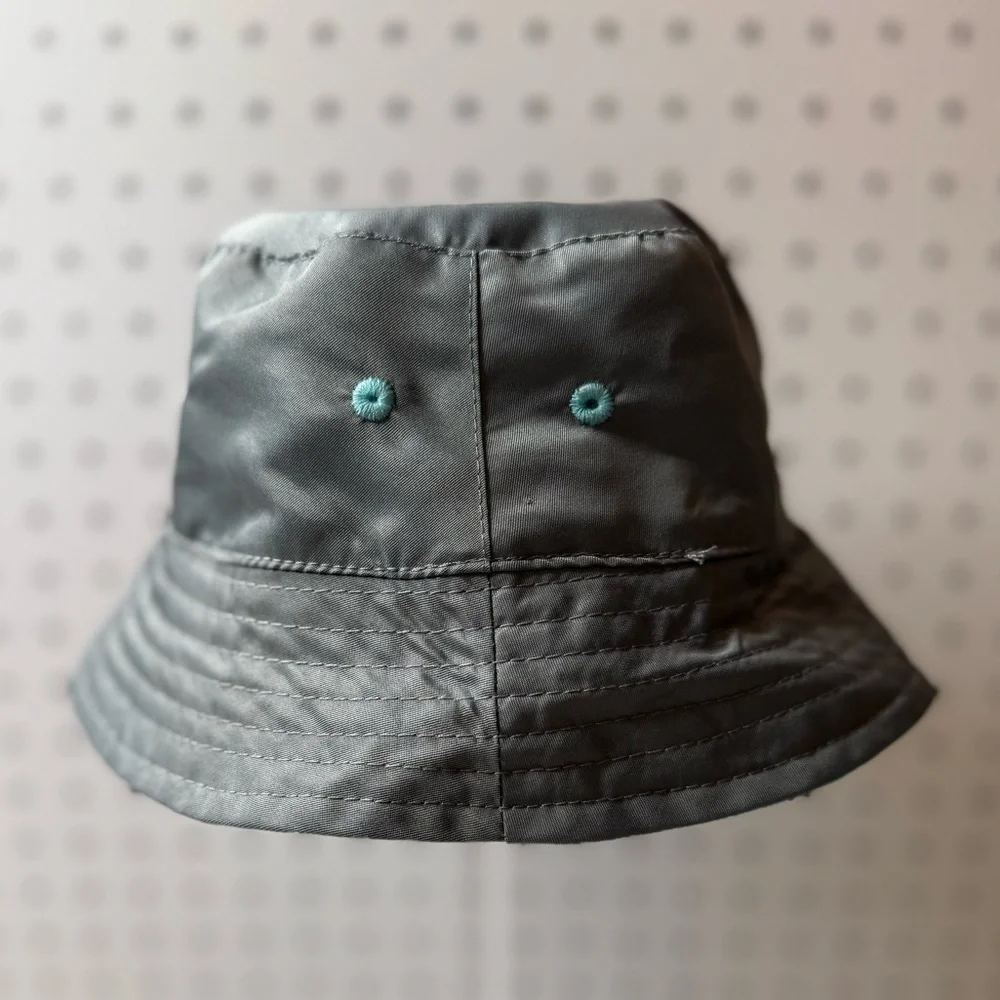 Youth Bucket Hat Reversible Fish Colorful Gray & Blue Boy Girl UV Skinz Hat 2T